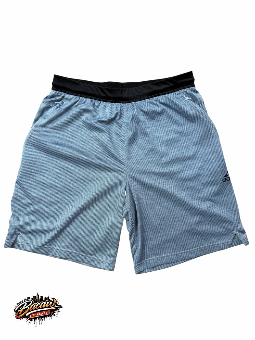 adidas Men's Medium Axis Knit 3.0 Athletic Training Gray Shorts With Pockets